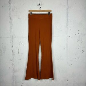 Aerie High Rise Flare Waffle Knit Pants Sweat Pants Med